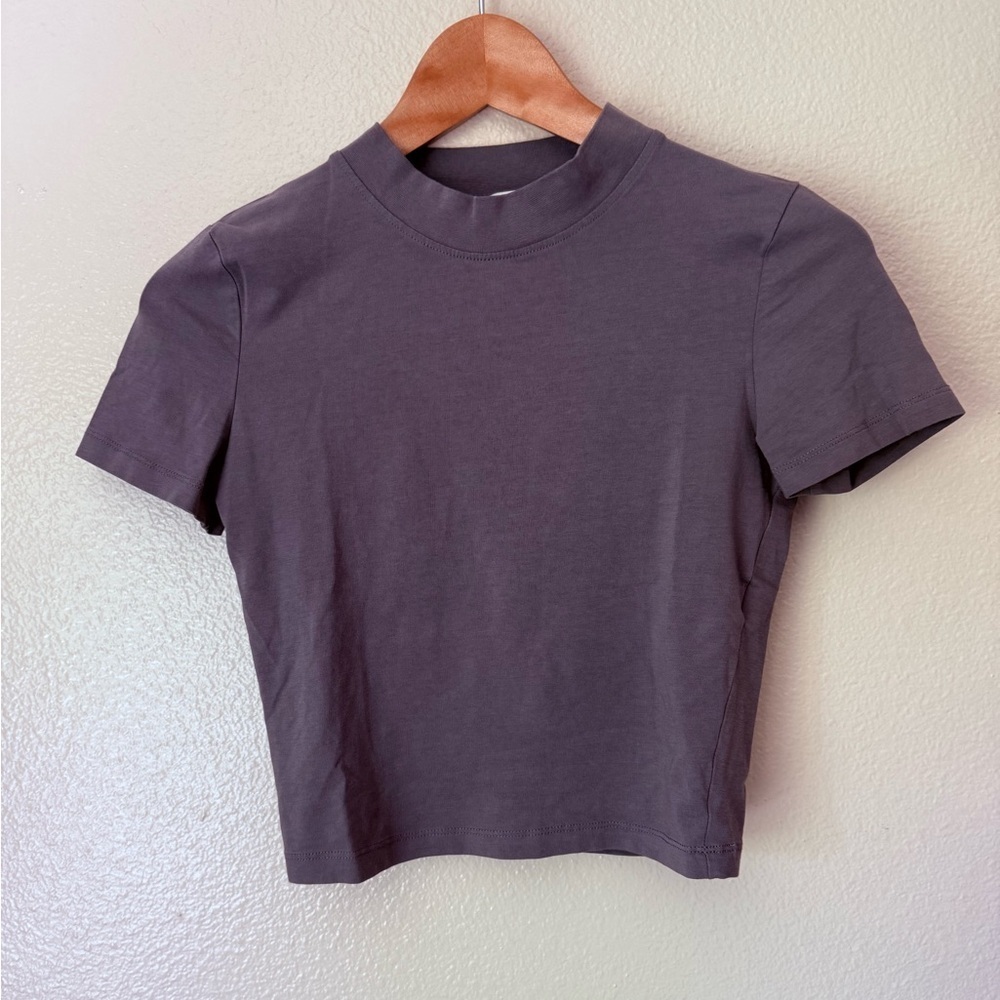 ZARA Mock Neck Cropped Top